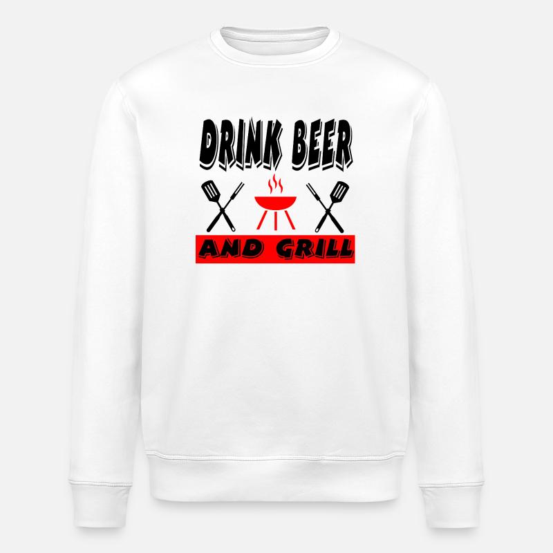 Griller - Sweat bio ROLLER Stanley/Stella Unisexe - blanc