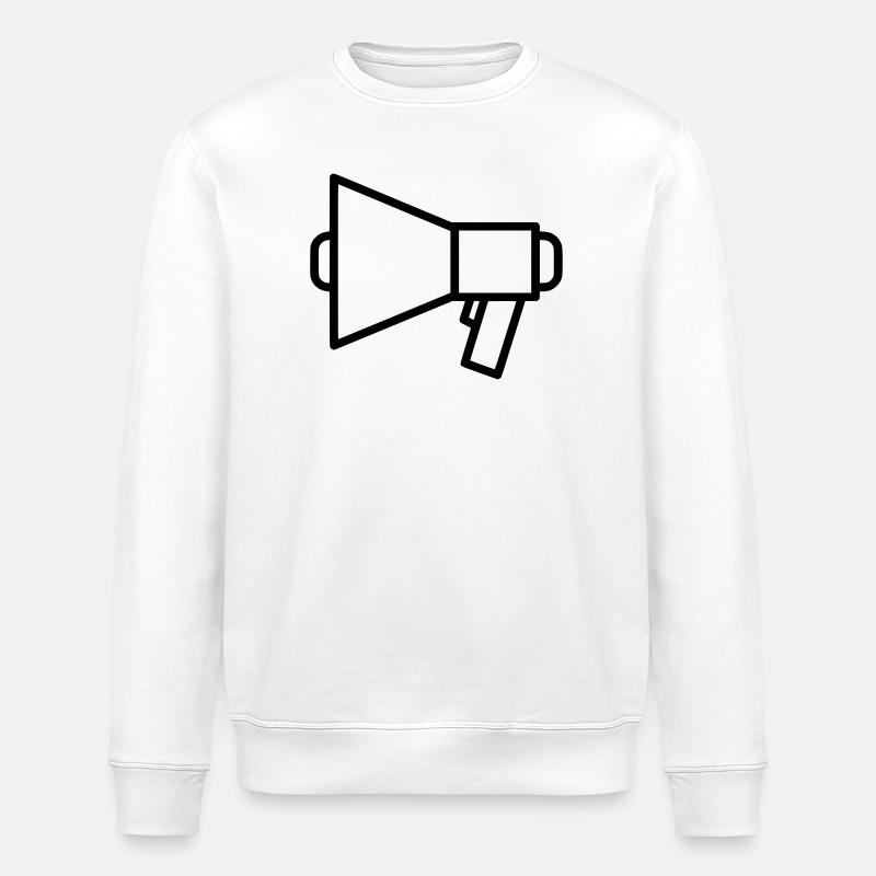 Protestation du porte-voix - Sweat bio ROLLER Stanley/Stella Unisexe - blanc