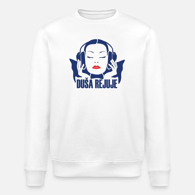 DUŠA REJUJE - Stanley/Stella Unisex Bio-Sweatshirt ROLLER - Weiß