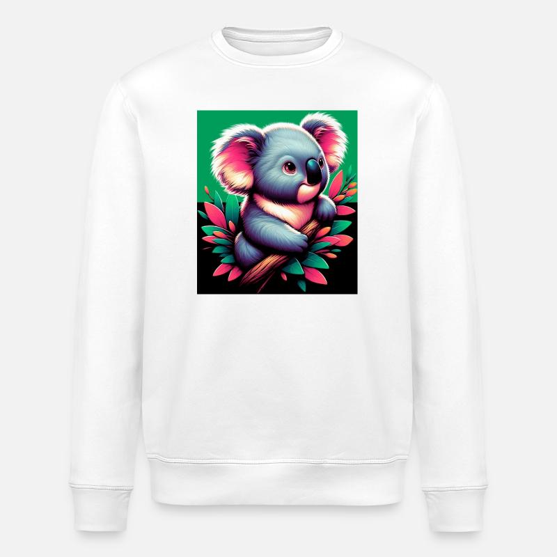 Koala - Sweat bio ROLLER Stanley/Stella Unisexe - blanc