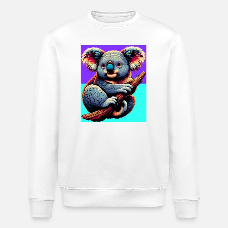 Koala - Stanley/Stella Unisex Bio-Sweatshirt ROLLER - Weiß