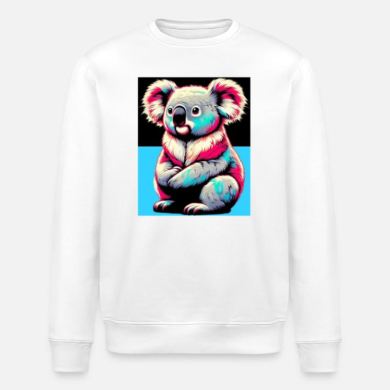 Koala - Stanley/Stella Unisex Bio-Sweatshirt ROLLER - Weiß