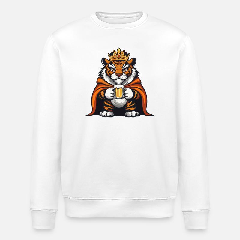 Tiger Bier König - Stanley/Stella Unisex Bio-Sweatshirt ROLLER - Weiß