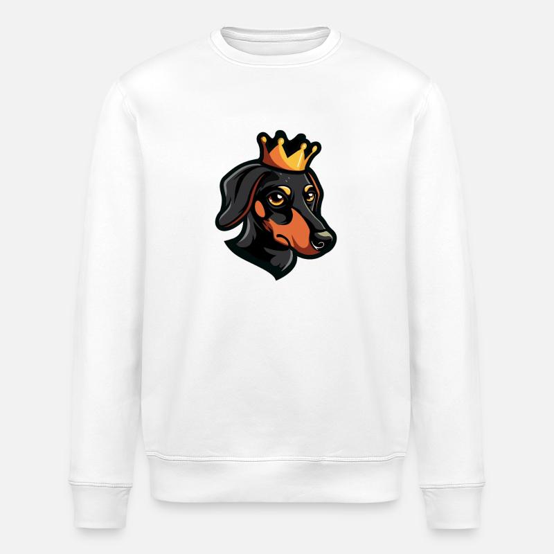 Couronne de teckel Teckel - Sweat bio ROLLER Stanley/Stella Unisexe - blanc