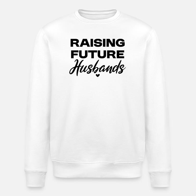 Stolze Jungs-Mama – Raising Future Husbands - Sweat bio ROLLER Stanley/Stella Unisexe - blanc