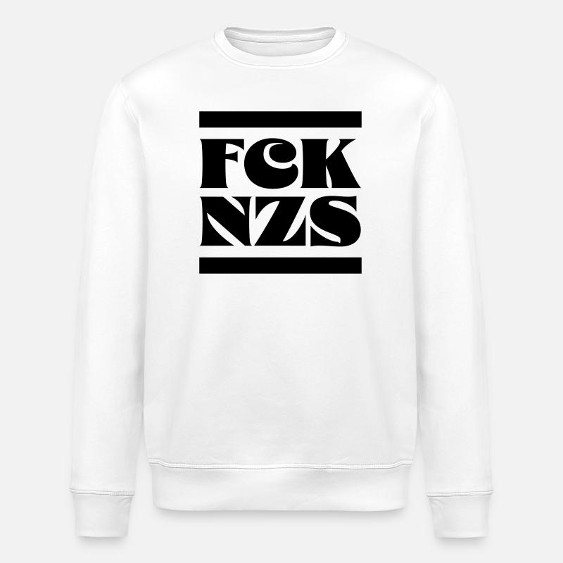 Fck Nzs - Stanley/Stella Unisex Bio-Sweatshirt ROLLER - Weiß