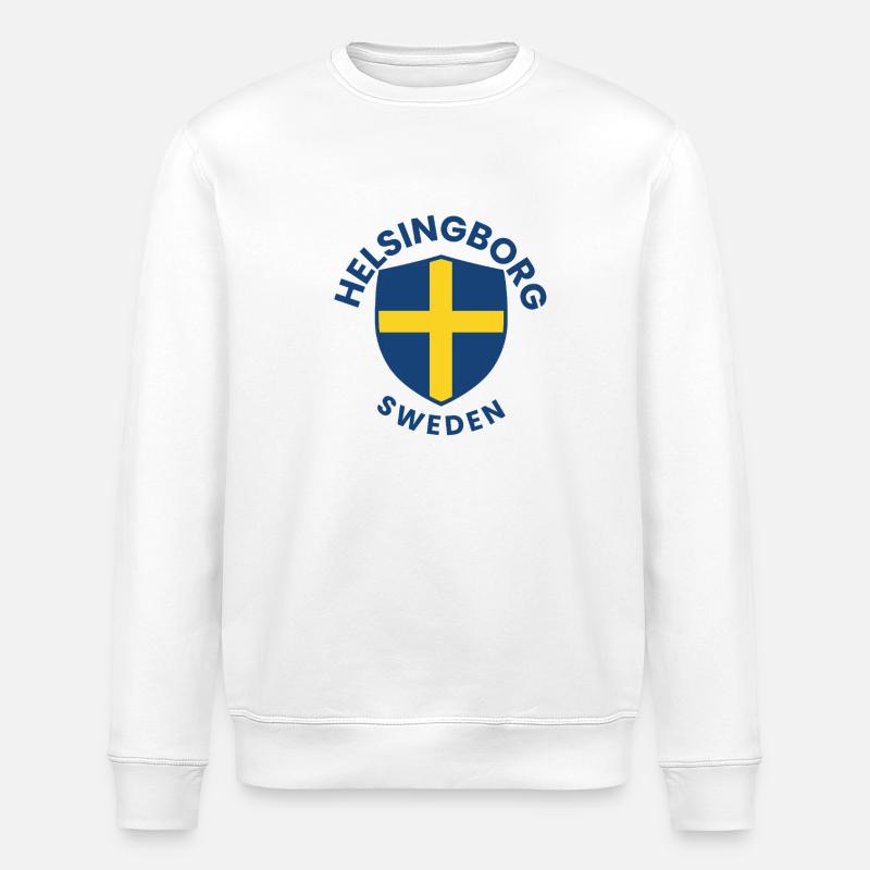 Helsingborgs Schildwappen - Stanley/Stella Unisex Bio-Sweatshirt ROLLER - Weiß