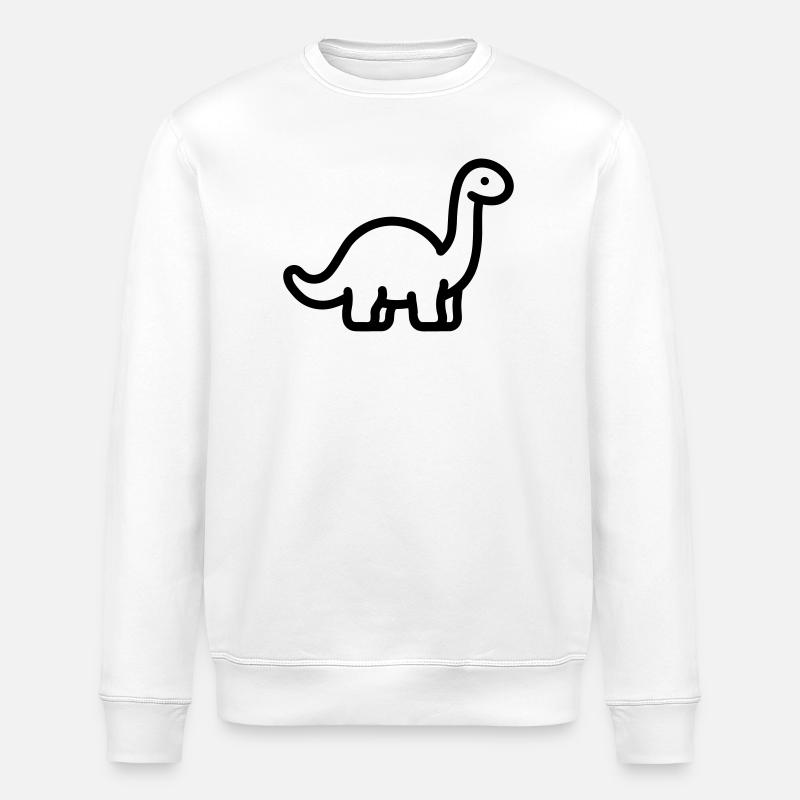 Brontosaurus - Stanley/Stella Unisex Bio-Sweatshirt ROLLER - Weiß