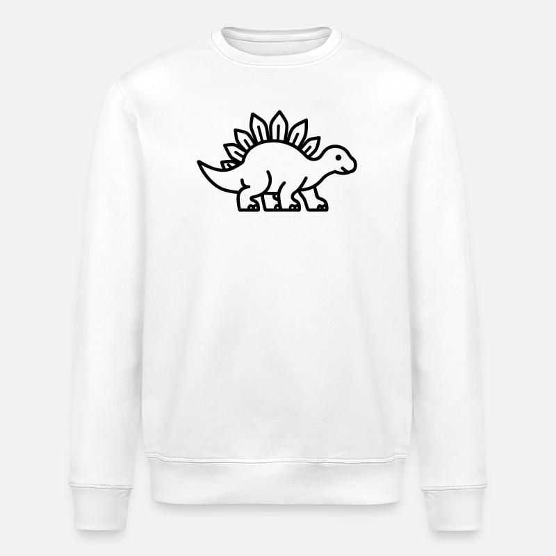 Stegosaurus - Stanley/Stella Unisex Bio-Sweatshirt ROLLER - Weiß
