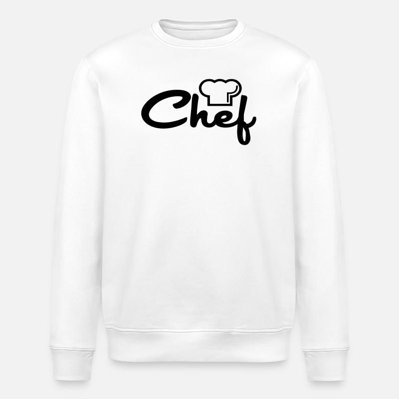 Chef de cuisine - Sweat bio ROLLER Stanley/Stella Unisexe - blanc