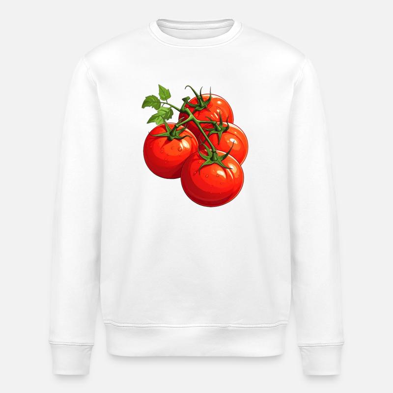 Tomatoes - Stanley/Stella ROLLER Unisex Organic Sweatshirt - white