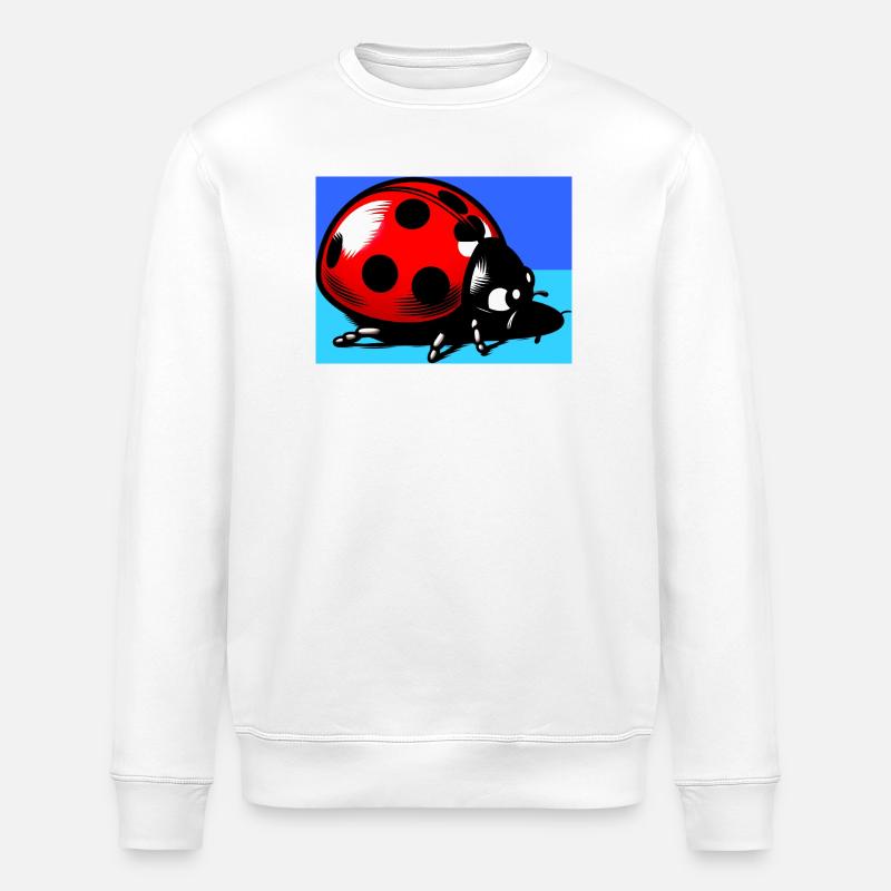 Marienkäfer - Stanley/Stella Unisex Bio-Sweatshirt ROLLER - Weiß