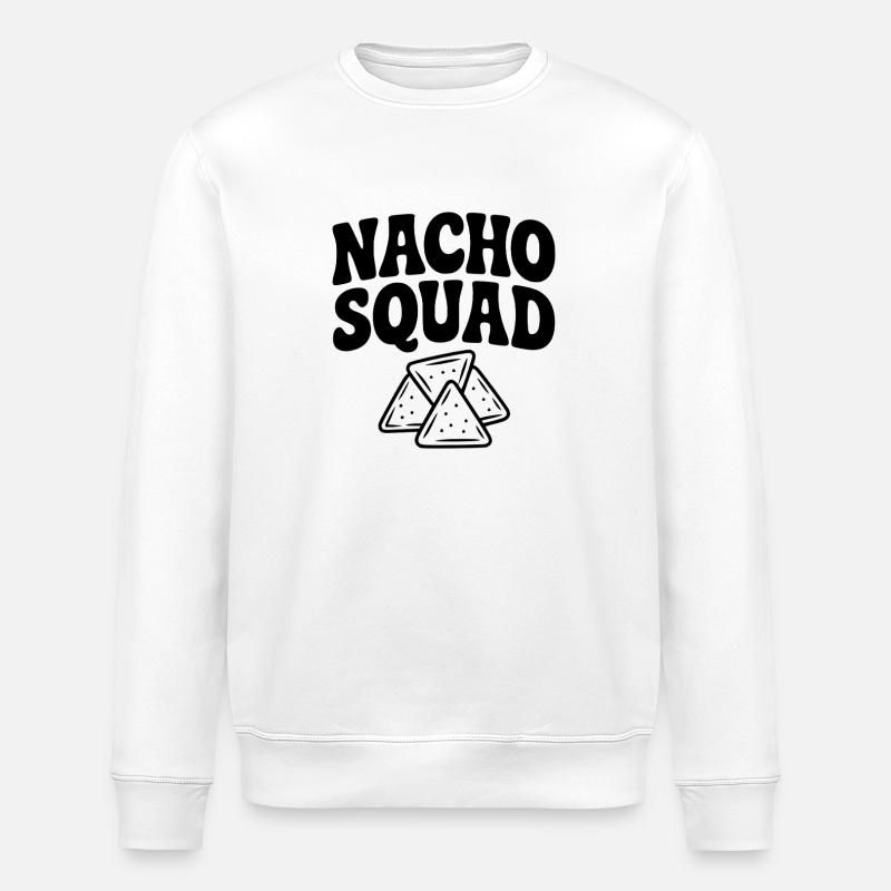 Nacho Squad - Stanley/Stella ROLLER Unisex Organic Sweatshirt - white