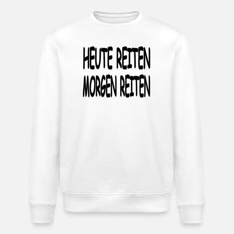 Reiten - Stanley/Stella Unisex Bio-Sweatshirt ROLLER - Weiß