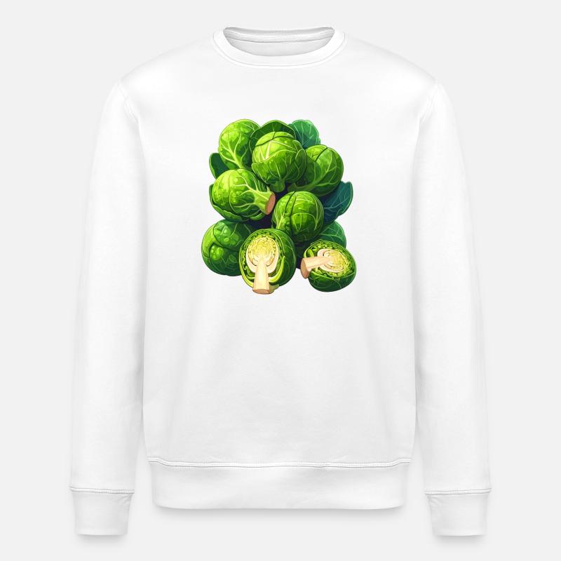 choux de Bruxelles - Sweat bio ROLLER Stanley/Stella Unisexe - blanc