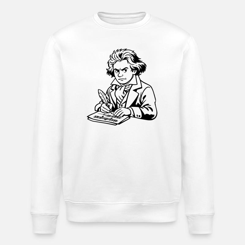 Beethoven - Stanley/Stella Unisex Bio-Sweatshirt ROLLER - Weiß