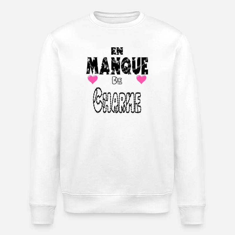 En Manque de Charme - Sweat bio ROLLER Stanley/Stella Unisexe - blanc