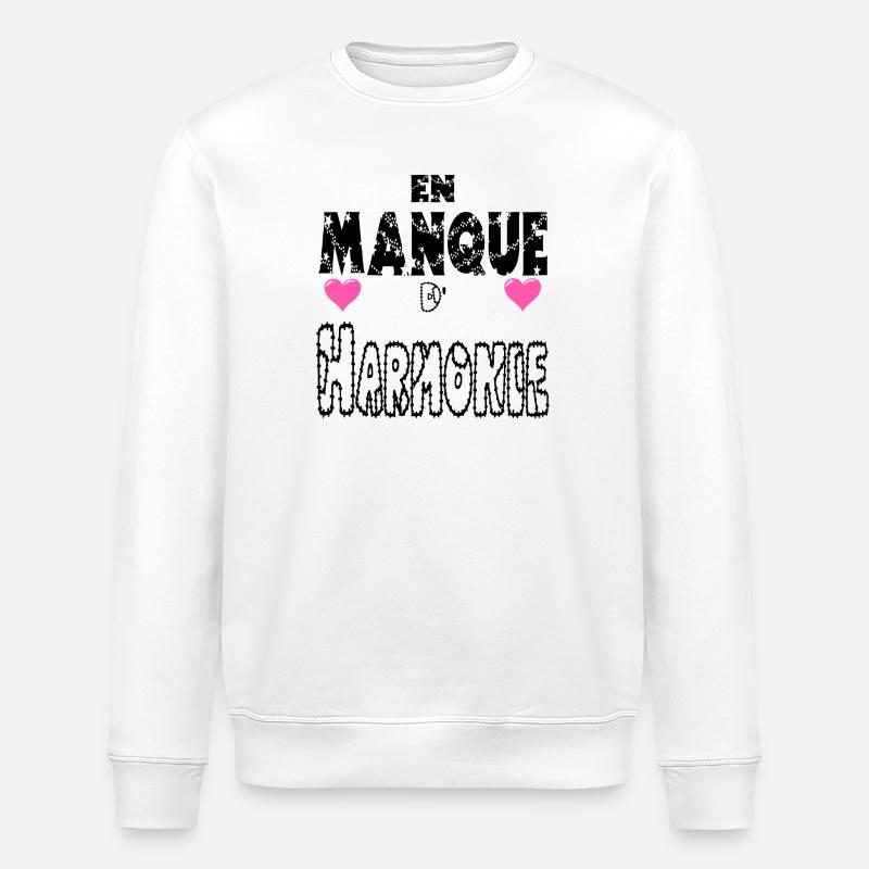 En Manque d'Harmonie - Sweat bio ROLLER Stanley/Stella Unisexe - blanc