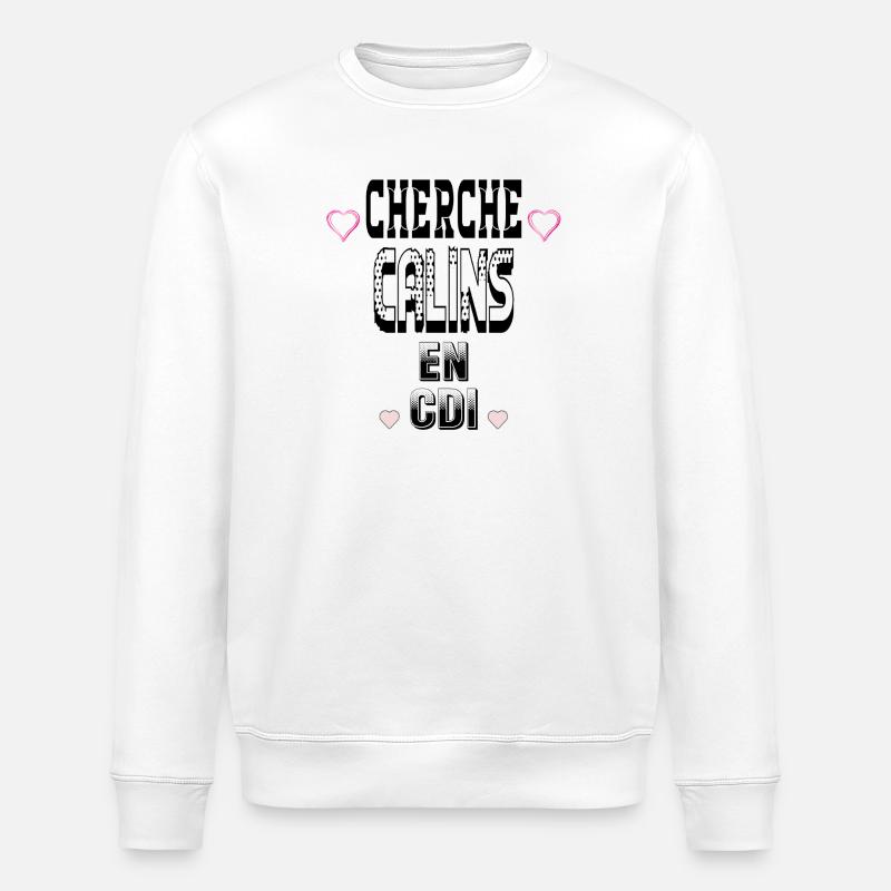 Cherche Câlins en CDI - Sweat bio ROLLER Stanley/Stella Unisexe - blanc