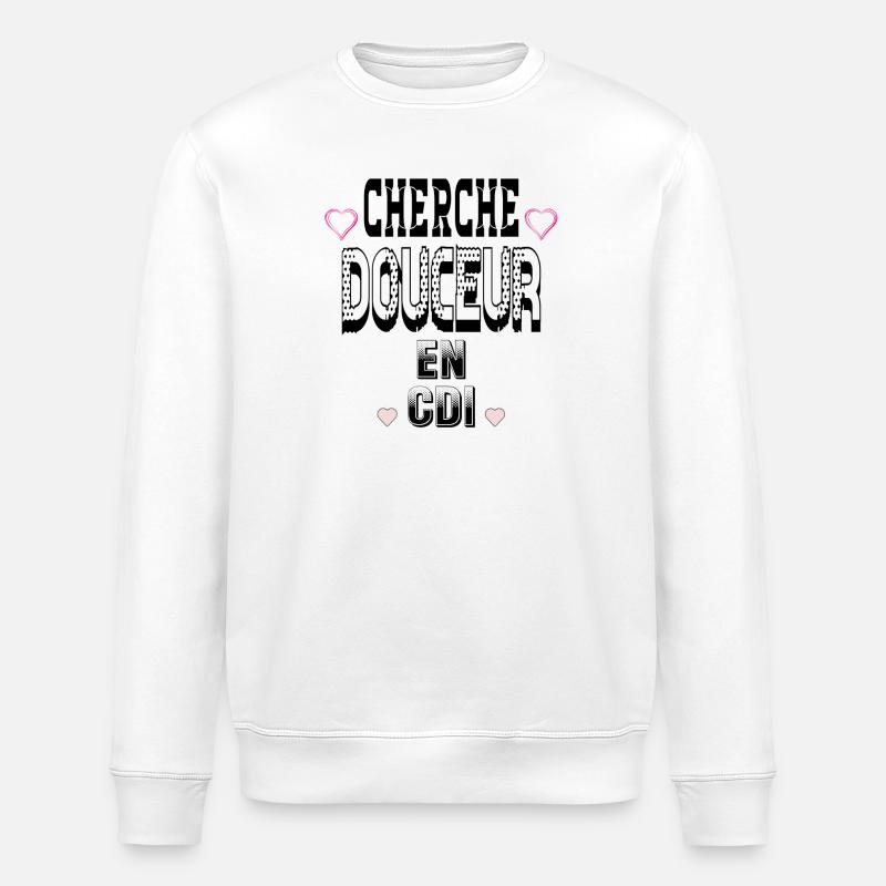 Cherche Douceur en CDI - Sweat bio ROLLER Stanley/Stella Unisexe - blanc