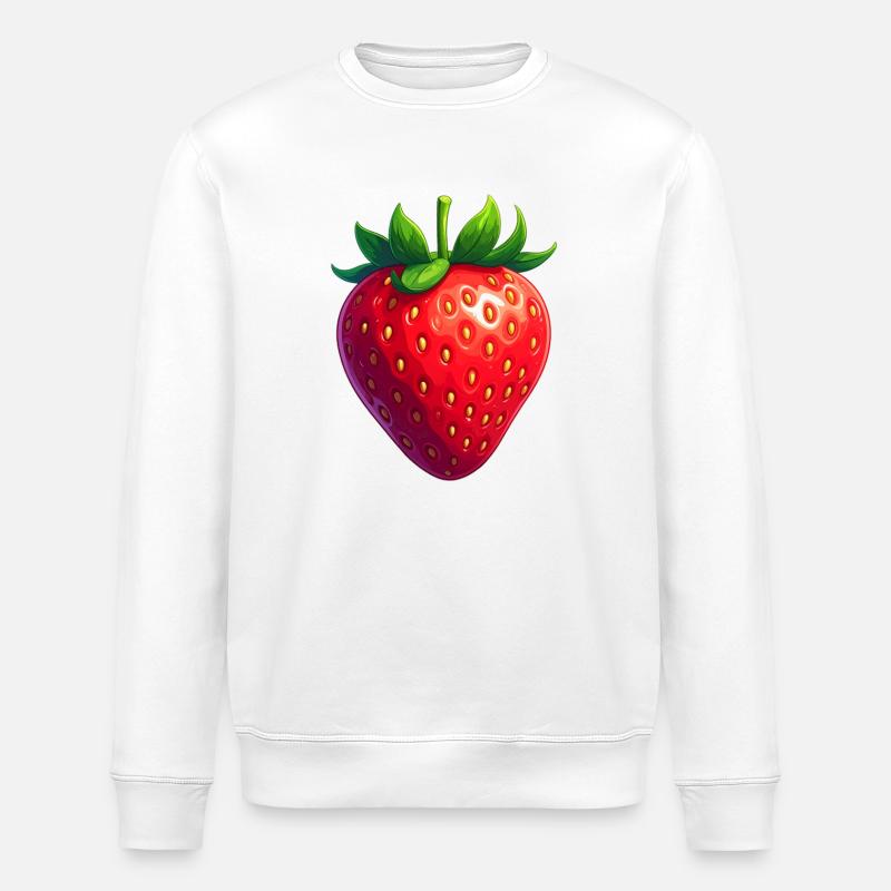 Fraise - Sweat bio ROLLER Stanley/Stella Unisexe - blanc