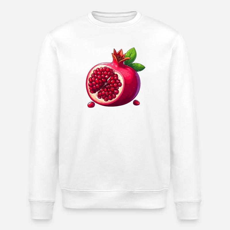Granatapfel - Stanley/Stella Unisex Bio-Sweatshirt ROLLER - Weiß