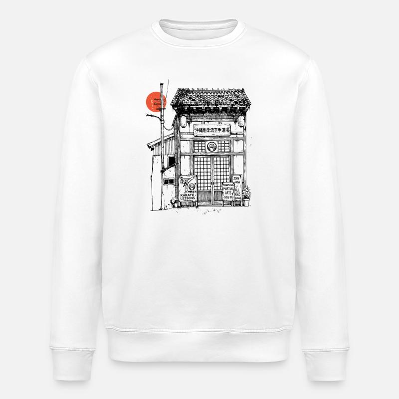 Goju Ryu Dojo - Stanley/Stella Unisex Bio-Sweatshirt ROLLER - Weiß