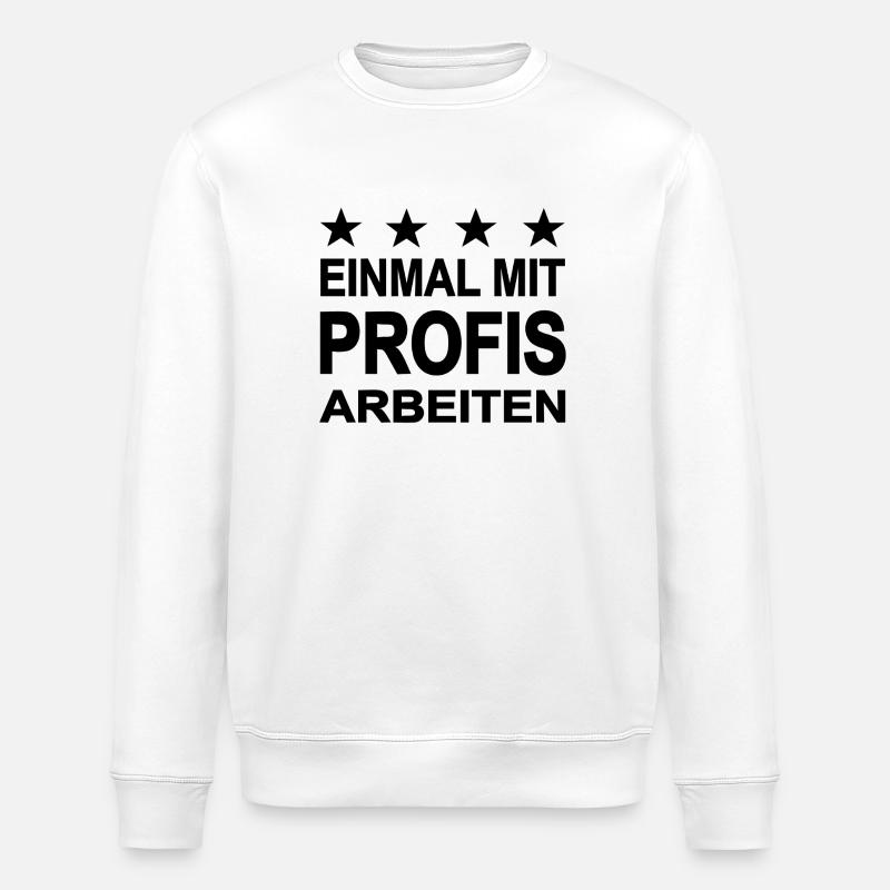 Arbeiten - Stanley/Stella Unisex Bio-Sweatshirt ROLLER - Weiß