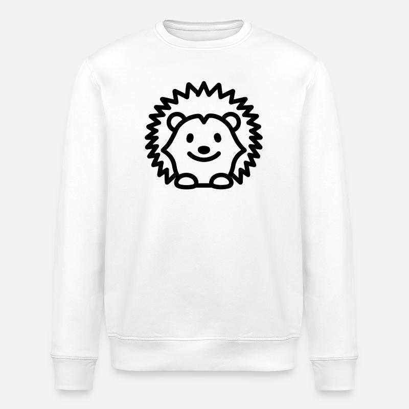 Igel - Stanley/Stella Unisex Bio-Sweatshirt ROLLER - Weiß