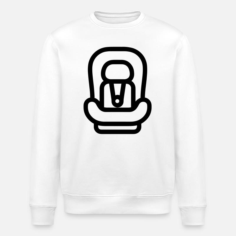 siège auto bébé - Sweat bio ROLLER Stanley/Stella Unisexe - blanc