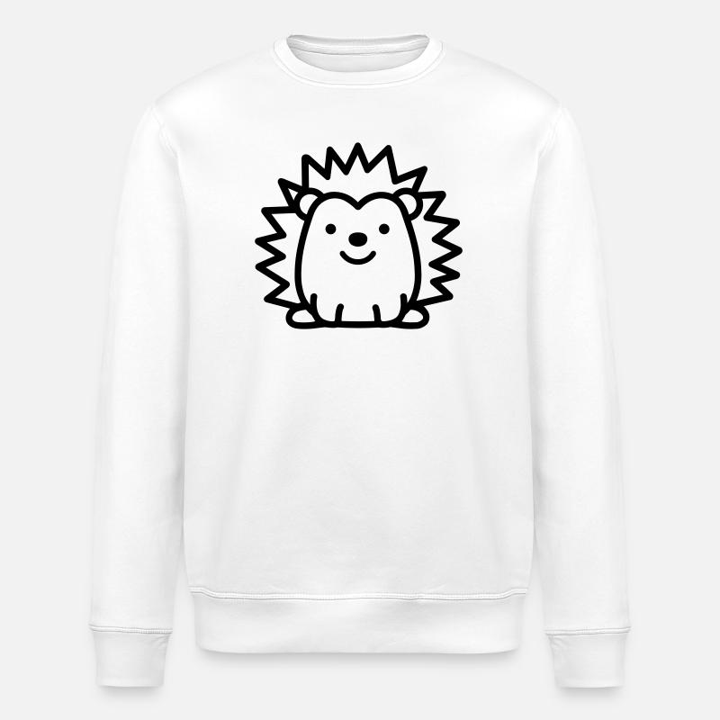 hérisson - Sweat bio ROLLER Stanley/Stella Unisexe - blanc