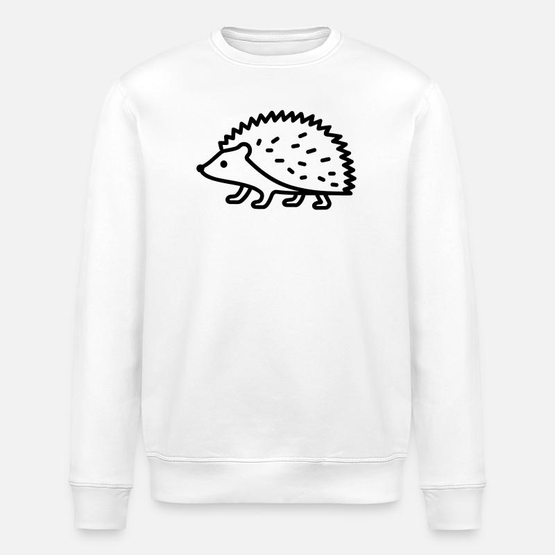 hérisson - Sweat bio ROLLER Stanley/Stella Unisexe - blanc