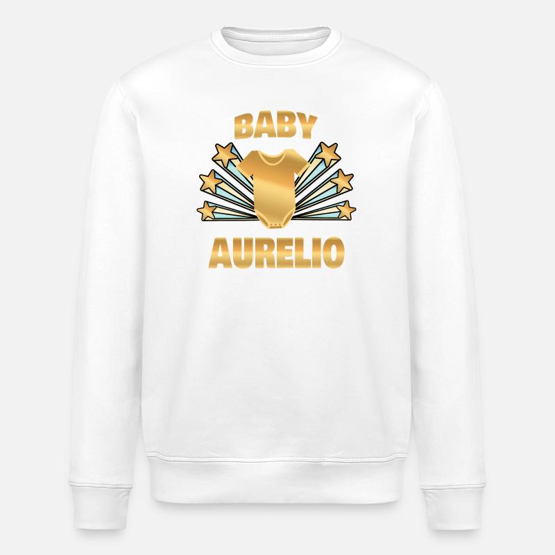 Né Aurelio - Sweat bio ROLLER Stanley/Stella Unisexe - blanc