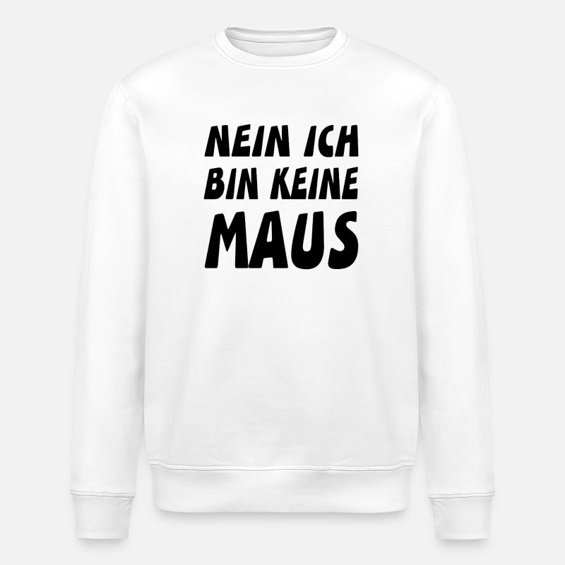 mouse - Stanley/Stella ROLLER Unisex Organic Sweatshirt - white