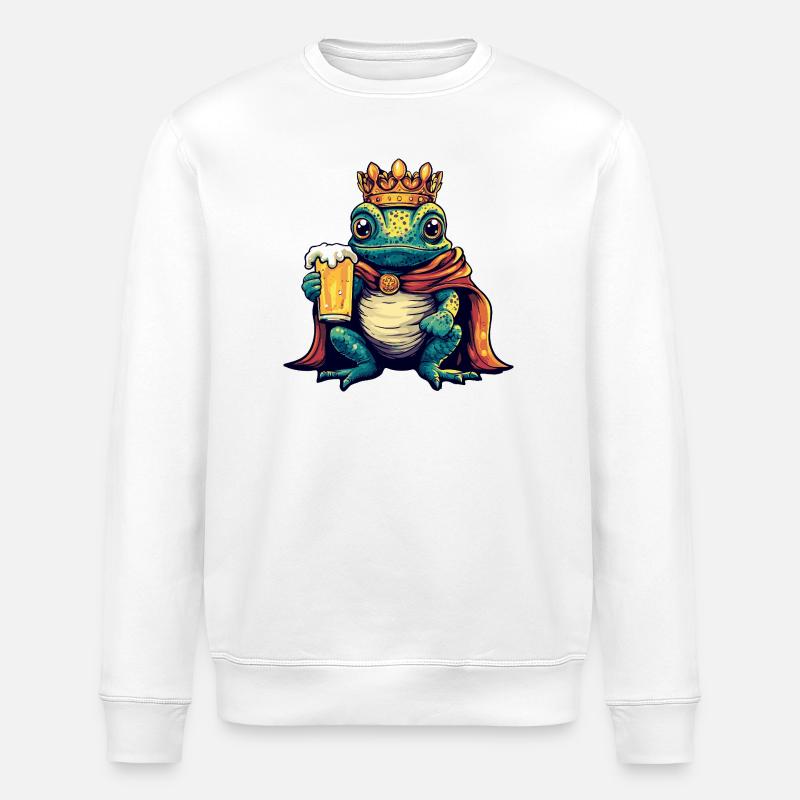 Chameleon Bier König - Stanley/Stella Unisex Bio-Sweatshirt ROLLER - Weiß