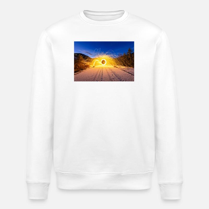 Brennende Stahlwolle - Stanley/Stella Unisex Bio-Sweatshirt ROLLER - Weiß