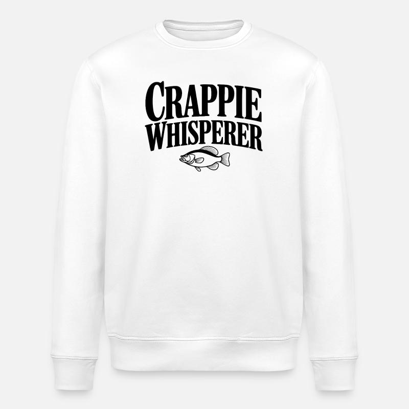 Le Chuchoteur de Crappie - Sweat bio ROLLER Stanley/Stella Unisexe - blanc