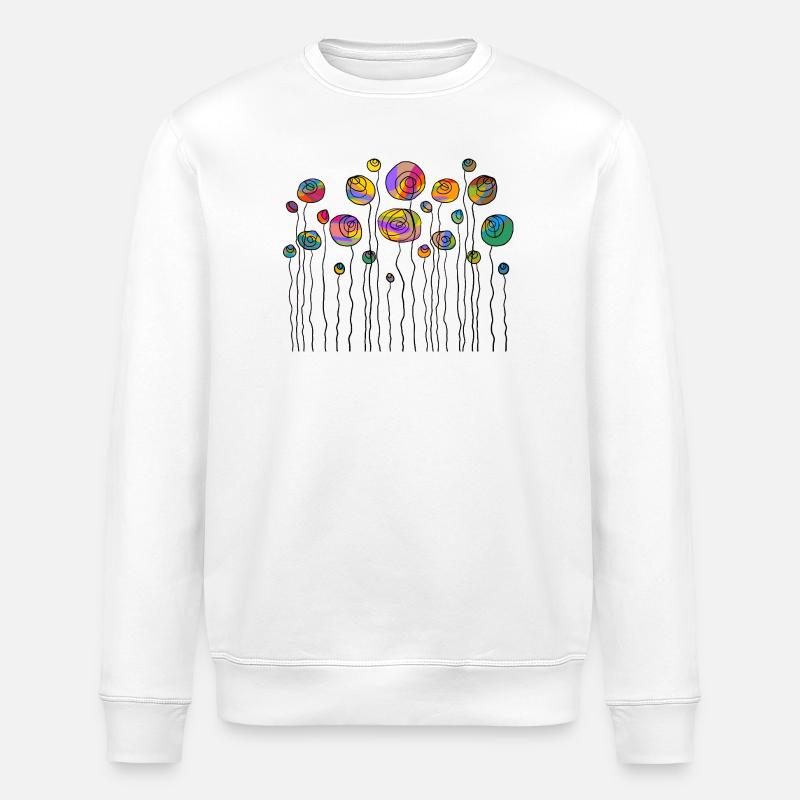 Fleur - Sweat bio ROLLER Stanley/Stella Unisexe - blanc