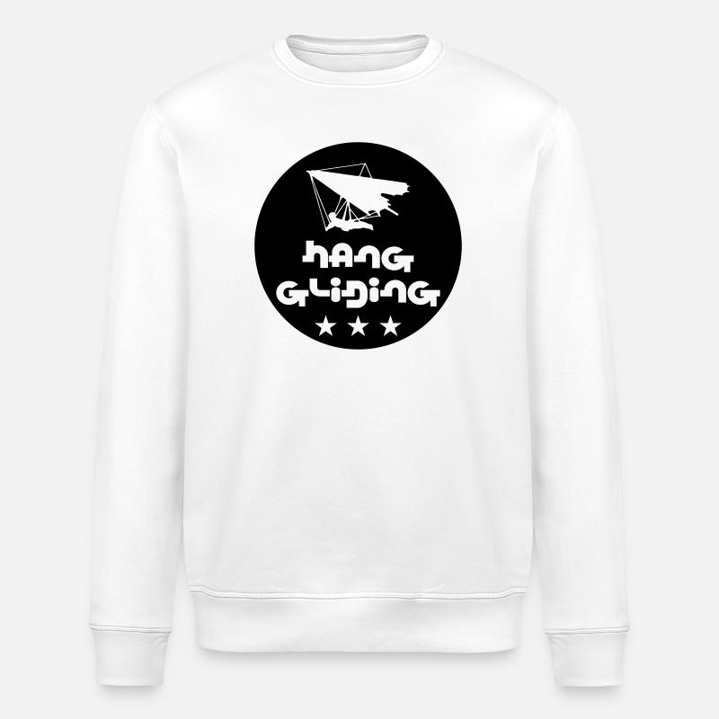 Hang Gliding Pro Series Patch - Stanley/Stella ROLLER Unisex Organic Sweatshirt - white