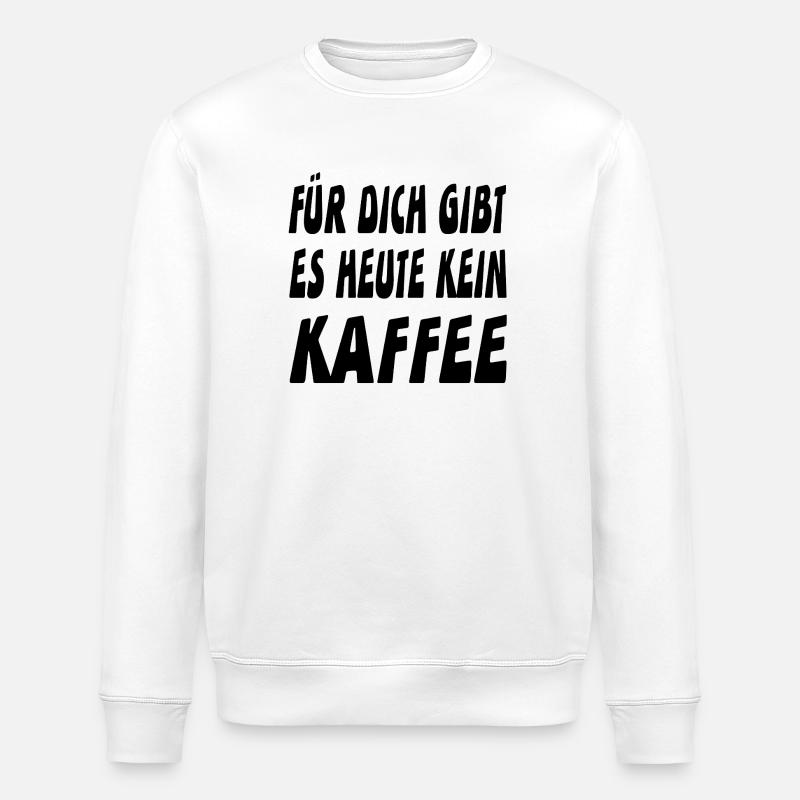 Coffee - Stanley/Stella ROLLER Unisex Organic Sweatshirt - white