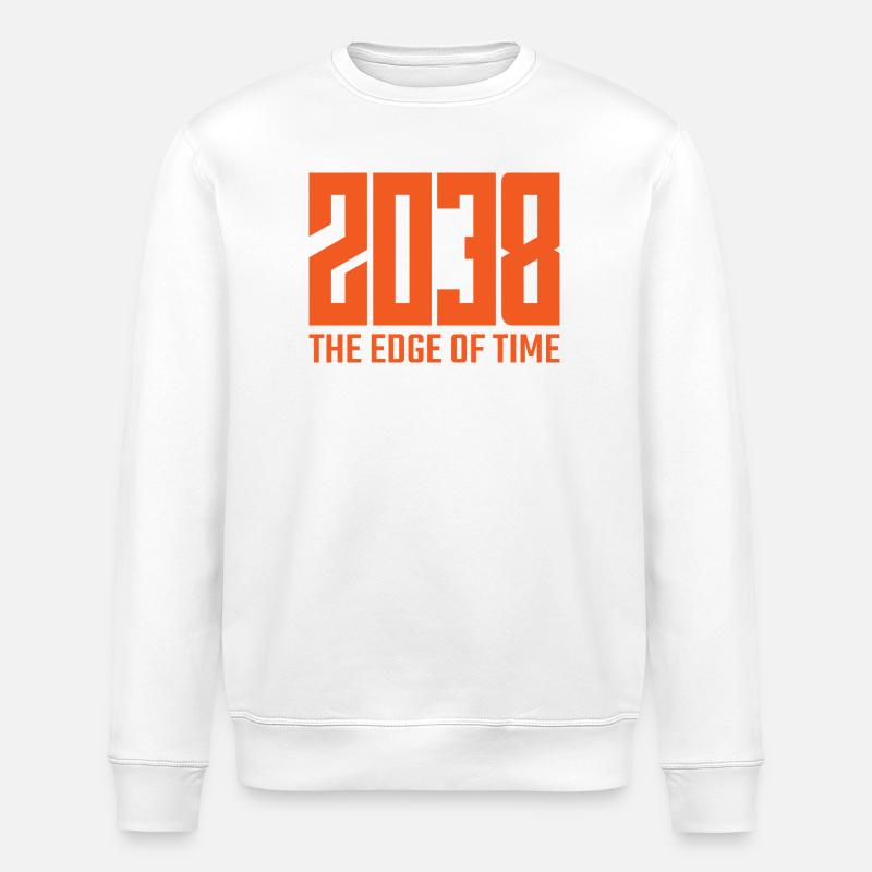 2038 - Le Bord du Temps - Sweat bio ROLLER Stanley/Stella Unisexe - blanc