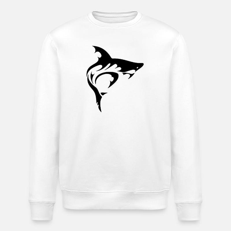 SHARK - Stanley/Stella Unisex Bio-Sweatshirt ROLLER - Weiß