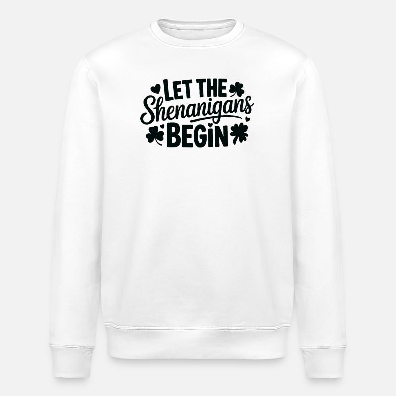 Que les bêtises commencent - Sweat bio ROLLER Stanley/Stella Unisexe - blanc