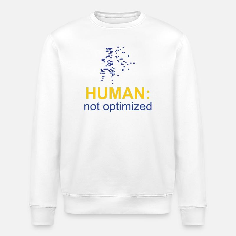 Human: Not Optimized - Stanley/Stella ROLLER Unisex Organic Sweatshirt - white