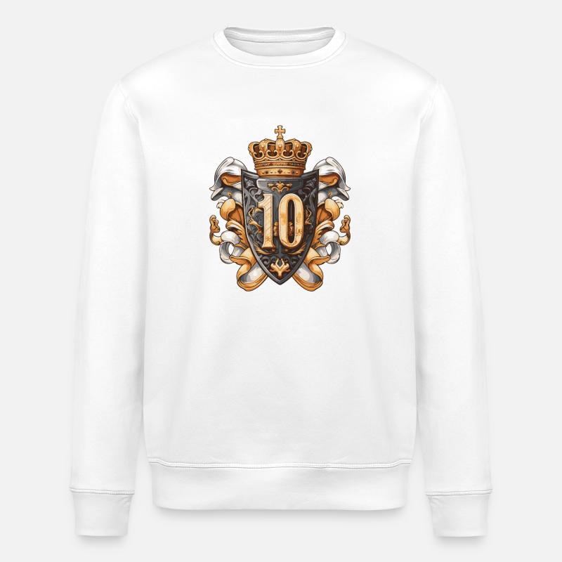 10 Nombre d’armoiries - Sweat bio ROLLER Stanley/Stella Unisexe - blanc