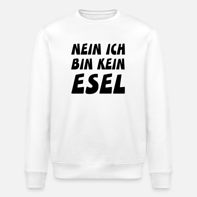 âne - Sweat bio ROLLER Stanley/Stella Unisexe - blanc