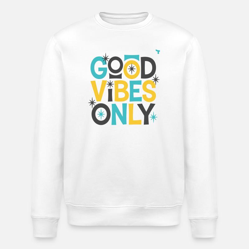 Nur gute Stimmung! - Stanley/Stella Unisex Bio-Sweatshirt ROLLER - Weiß