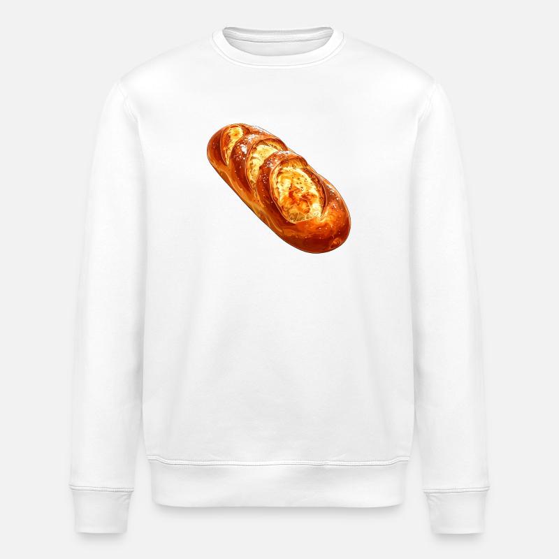 Brot oder Baguette - Stanley/Stella Unisex Bio-Sweatshirt ROLLER - Weiß
