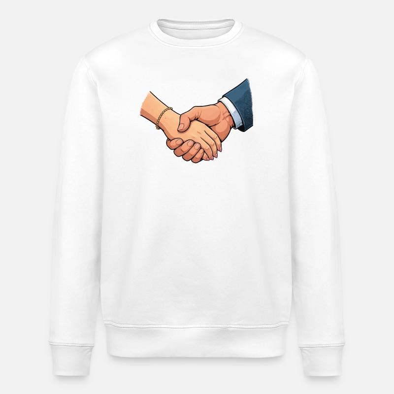 Hands Parr Cohesion - Stanley/Stella ROLLER Unisex Organic Sweatshirt - white