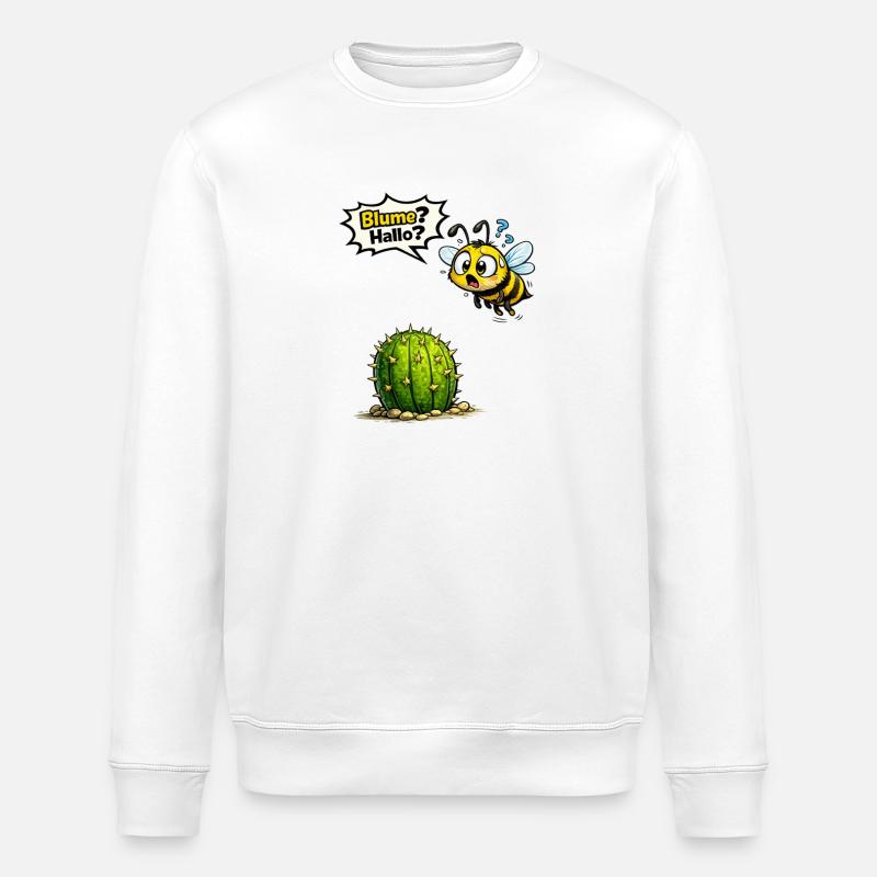 Funny Bee Saying Gift Motif - Stanley/Stella ROLLER Unisex Organic Sweatshirt - white